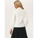 thumbnail image 4 of Blusa Victoriana para Mujer Estilo Vintage con Volantes de Manga Larga Estilo Gótico Camisa Elegante Oficina para Mujer blanco M, 4 of 6