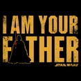 thumbnail image 2 of Men's Star Wars Father's Day Vader is Your Father Graphic Tee Black 2X Large, 2 of 5