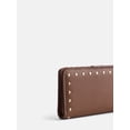 thumbnail image 3 of Scenario Women's Slim Studded Wallet, Autumn Brown, 3 of 4