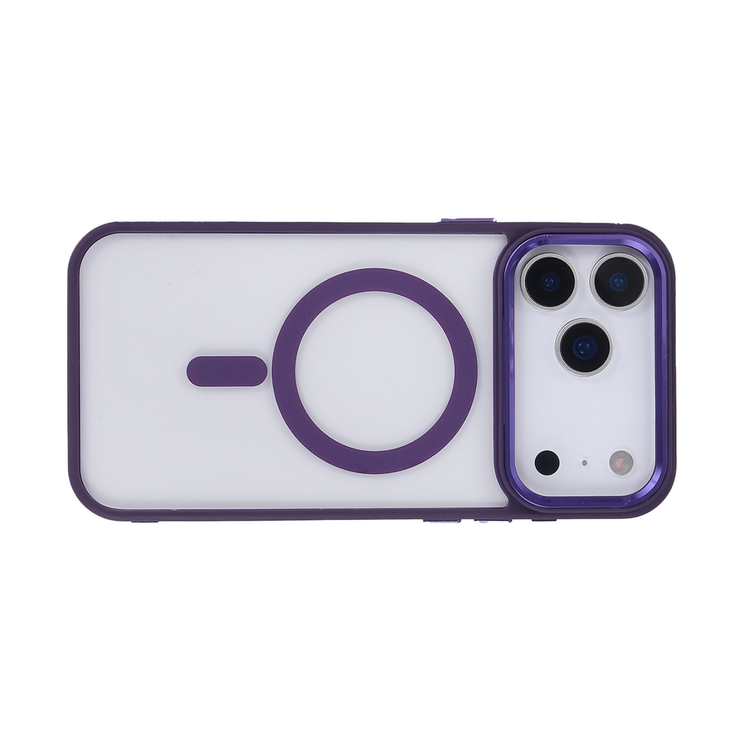 Crystal Clear Focus MagSafe Case for iPhone 17 Pro Max - Purple
