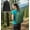 black+Dark green, variant on Lightweight Waterproof Drawstring Sports Backpack Gym Sack for Men Women Travel Running