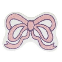 VCNY Home Pink Bow Shaped Tufted Bath Rug, 18" x 27"