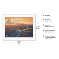 thumbnail image 2 of Over Paris France - Eiffel Tower - Boeing 377 Stratocruiser - Vintage Airline Travel Poster by Kerne Erickson - Fine Art Rolled Canvas Print 20in x 26in, 2 of 4