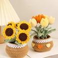 thumbnail image 6 of Handmade Crochet Flower Potted Hand-Woven Flowers, Birthday Gifts for Family Friends Women and Girlfriends, Mother'S Day Graduation Anniversary Home Decor, 6 of 8
