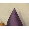 thumbnail image 3 of Aiking Home 12x18 Inches Faux Silk Rectangular Throw Pillow Cover, Zipper Closure, Eggplant (Set of 2), 3 of 4