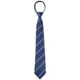 thumbnail image 1 of INSPIRE CHIC Cravate à Fermeture Éclair Ajustable pour Homme pour Tenue Décontractée Formelle Bleu Marine -4, 1 of 4