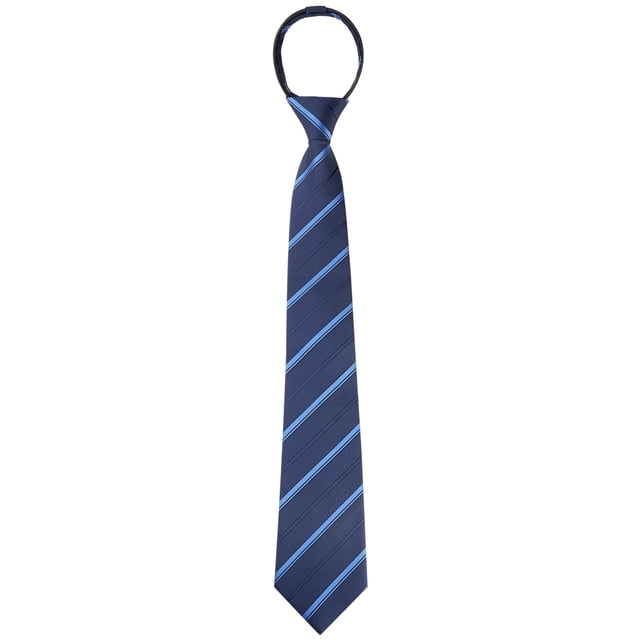 INSPIRE CHIC Cravate à Fermeture Éclair Ajustable pour Homme pour Tenue Décontractée Formelle Bleu Marine -4