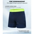thumbnail image 5 of Y.F.H sunbest Mens Swim Trunks 2 in 1 Quick-Dry 5 inch Swim Shorts with Compression Liner and Zipper Pockets, 5 of 7