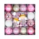 thumbnail image 4 of 44 bolas de Navidad para árbol de Navidad, adornos surtidos, adornos para manualidades, decoraciones, bolas de Navidad Ángel blanco rosado, 4 of 9