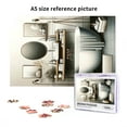 thumbnail image 6 of 1000 PCS European Style Bathroom Scene Jigsaw Puzzles 1000 Pieces,Family Leisure And Entertainment,Home Wall Decor,Relieve Stress And Enjoy The Fun Of Solving Puzzles,Adults Wooden Puzzle, 6 of 6