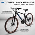 thumbnail image 6 of Mountain Bike 27.5 Inch Wheels, Carbon Steel Frame Bicycle with 21-Speed, Outdoor Cycling Bicycle with Disc Brakes Thumb Shifter Front Fork Bicycles, Trail Commuter City Mountain Bike for Men Women, 6 of 7