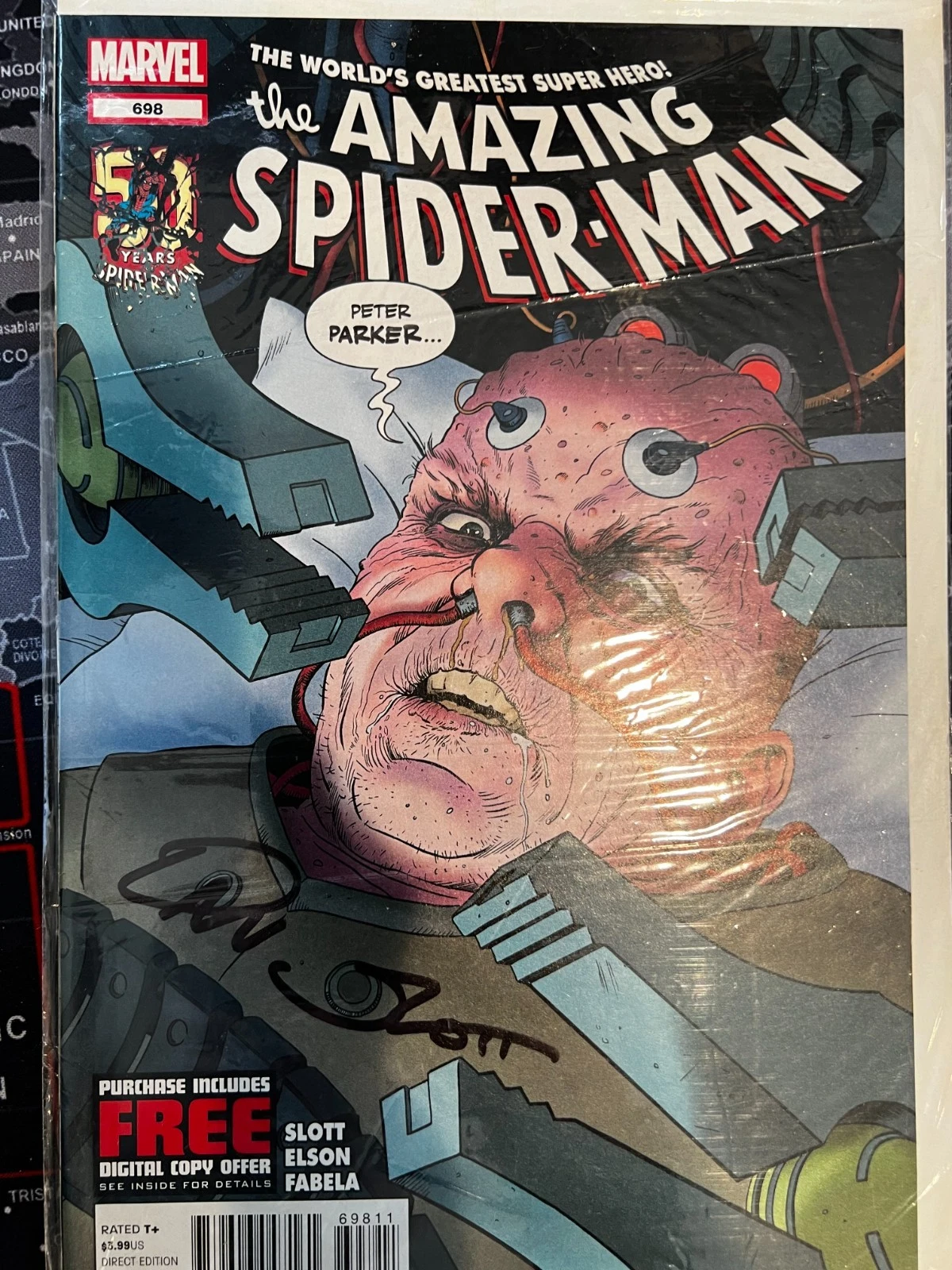 Amazing Spider-Man #698 Signed Dan Slott VERY FINE
