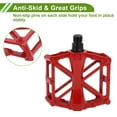 thumbnail image 3 of Pedal de bicicleta de aleación de aluminio único, pedal plano universal sin tiras reflectantes, adecuado para 14mm, pedal antideslizante para BMX MTB, 3 of 7