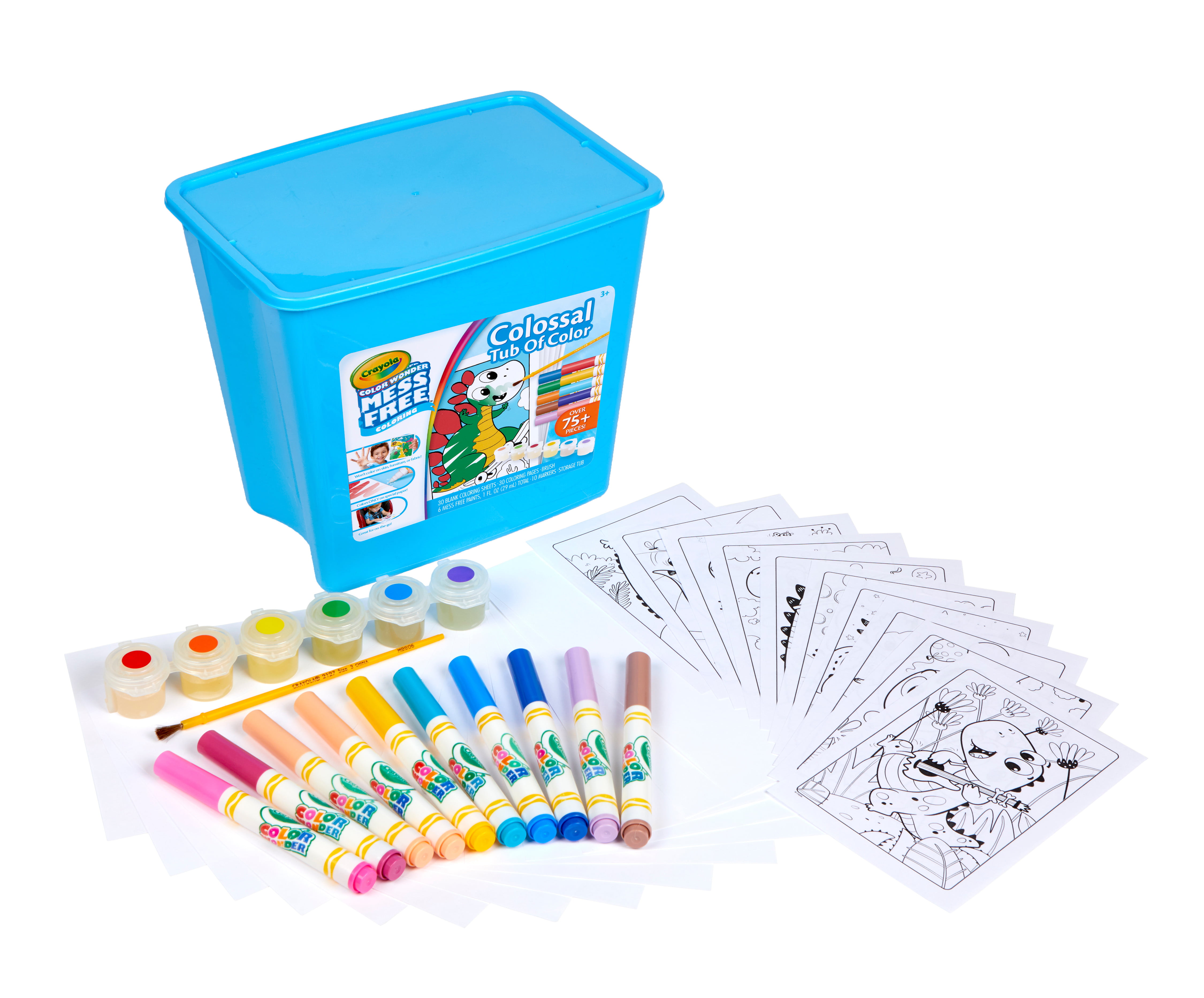 2 Pcs Paint Drawing Crayon Pen 20 Colors DIY Art Supplies Painting Kids Toys