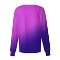 thumbnail image 4 of SKSloeg Nurse Jackets for Women Scrub, Women Long Sleeve Pocket Working Stand-up Collar Gradient Tie Dye Single-breasted Protective Cardigan Jacket Top Purple 5XL, 4 of 4