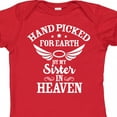 thumbnail image 4 of Inktastic Handpicked for Earth by My Sister in Heaven with Angel Wings Boys or Girls Baby Bodysuit, 4 of 5