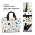 thumbnail image 4 of FORMRS 16" Laptop Bag Carrying Sleeve Case with Handle Travel Shoulder Briefcase, Red Simple Shapes, 4 of 8