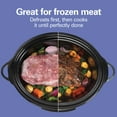 thumbnail image 4 of Hamilton Beach 6 Qt Programmable Slow Cooker, Defrost Function, Temperature Probe, Stoneware Crock with Removable Pot, Black, 4 of 10