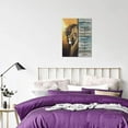 thumbnail image 4 of Ten Commandments 10 Commandments Wall Art Judas Lion Wall Art Christian Religious Painting Decorative For Prayer Room Bedroom Living Room Framed 12"X16", 4 of 6