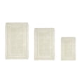 thumbnail image 5 of Better Trends 3 Piece Bathroom Rug Set 100% Cotton, Extra Soft Tufted Bath Mat, Water Absorbent & Reversible Mat, Ivory Lilly Crochet Collection, 5 of 8