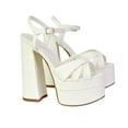 thumbnail image 1 of XY London Womens Anya Chunky Strappy High Block Heel High Heels, 1 of 4