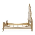 thumbnail image 5 of Michael Amini Platine de Royale Queen Velvet Panel Bed - Champagne Ivory, 5 of 13