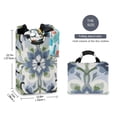 thumbnail image 2 of Yayeee Freestanding Laundry Hamper with Handle Collapsible Large Storage Basket for Clothes, Green Floral, 2 of 7