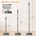thumbnail image 6 of Scrub Brush 3-in-1 Mini Floor Scrub Brush with Long Handle Stiff Bristles and Squeegee for Bathroom Shower Kitchen Patio and Garage, 6 of 7