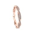 thumbnail image 3 of Natural 1Ct Round Brilliant Cut Diamond Twist Eternity Band Ring 18k Gold F VS1, 3 of 3