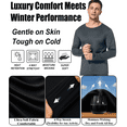 thumbnail image 3 of Thermal Underwear Long Johns for Men Fleece Lined Base Layer Tops and Bottoms Set Cold Weather Clothing Gear Winter Gift, 3 of 6