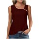 thumbnail image 1 of Camisetas de Cuello en V de las Mujeres sin Mangas Sólido Casual de Verano Camiseta de Poliéster Suave, Camisetas Básicas de Cuello en V de las Mujeres para la Capa de la Fiesta Diaria, 1 of 9