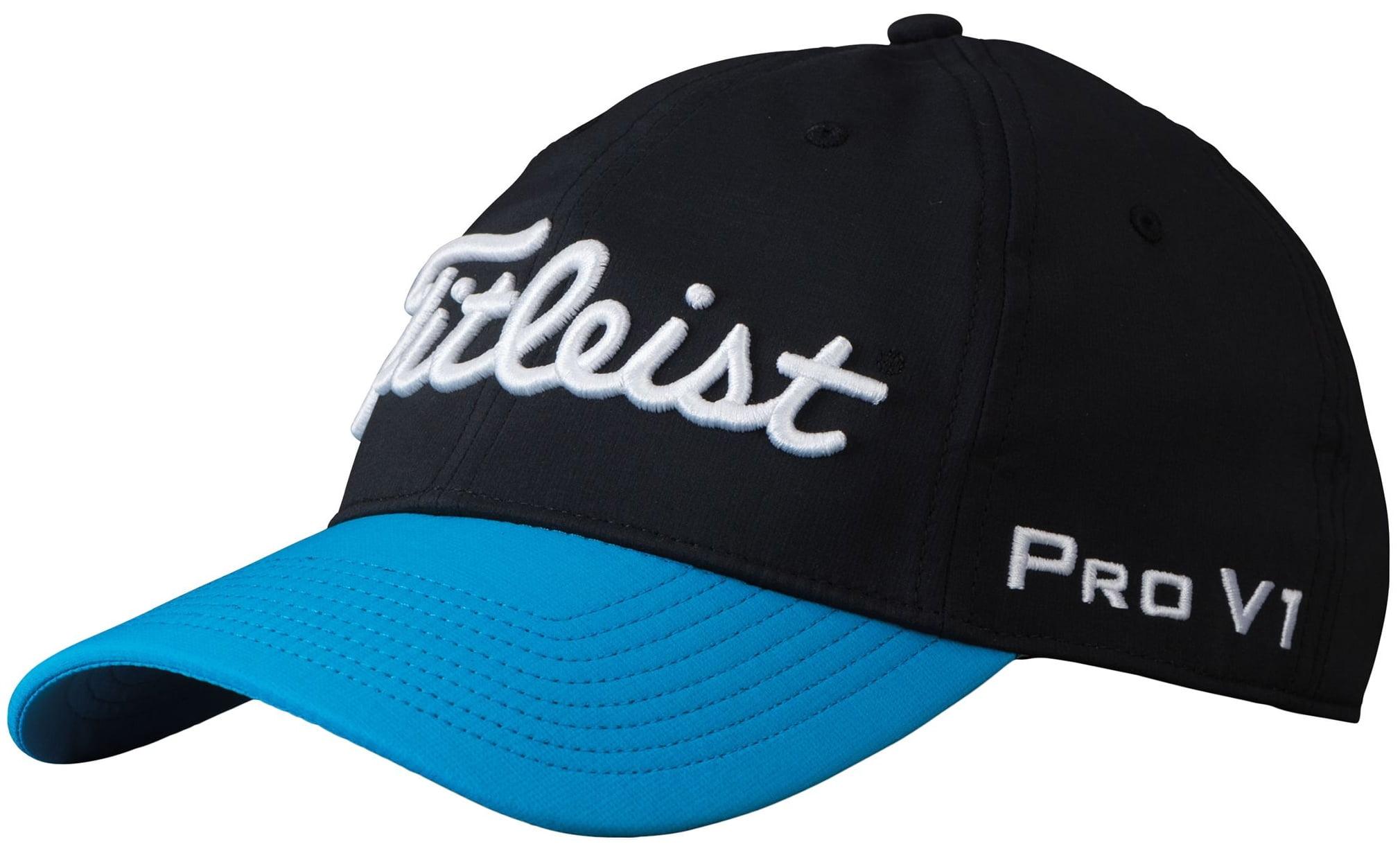 Titleist Men's Tour Performance Golf Hat (Black Blue, OneSize ...