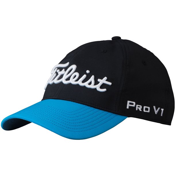 Titleist Men's Tour Performance Golf Hat (Black Blue, OneSize
