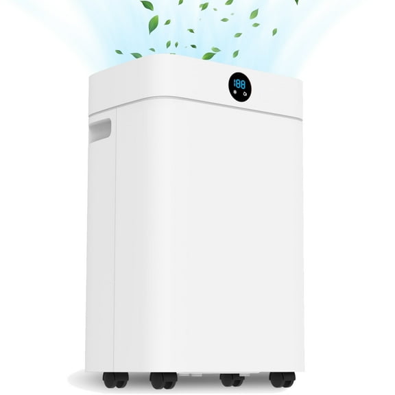 Kcpolre 50 Pint Dehumidifier for Basements with Drain Hose, 3000 Sq. ft. Dehumidifier for Large Home,Bathroom,Bedroom