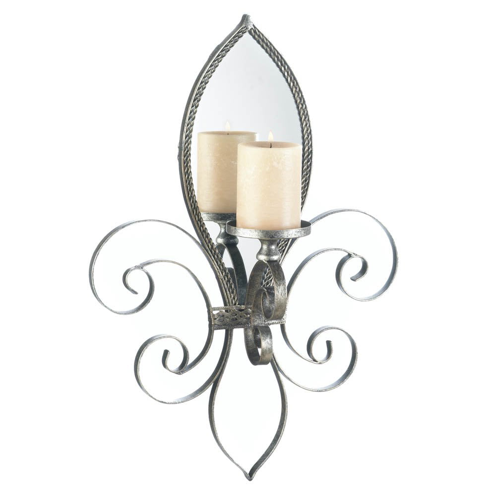 Sconce Candle, Mirrored Decorative Indoor Wall Sconce Candles 