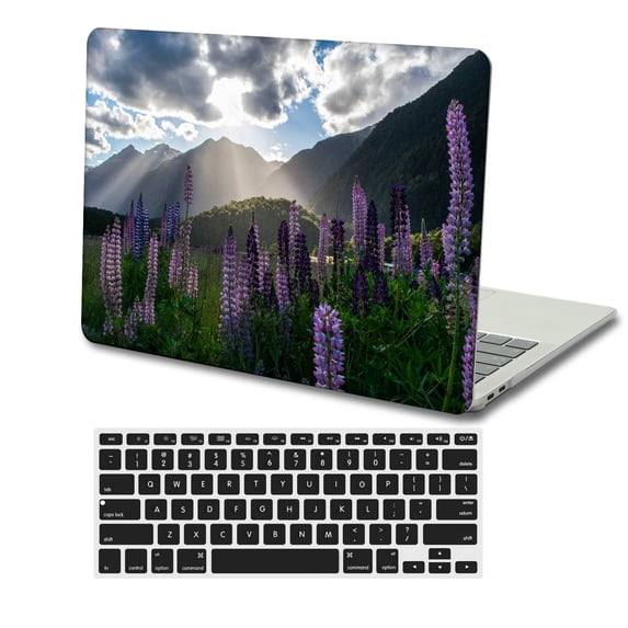 KSK KAISHEK Plastic Hard Case Shell Cover Compatible 2022.0 Release MacBook Air 13.6 inchs Touch ID + Black Keyboard Cover Model: A2681 m2 Purple series 0140