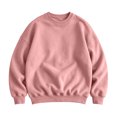 thumbnail image 3 of RJMDKXZ Fleece Crew Neck Sweatshirts Men Oversized Plus Size Casual Solid Soft Pullover Long Sleeve Sweat Shirts, 3 of 7