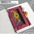 thumbnail image 3 of BAZIC 3 Ring Pencil Pouch, Mesh Window, Double Zipper, Assorted Color, 144-Pack, 3 of 7