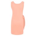 thumbnail image 4 of Fartey Tie Front Tank Dress for Women Sleeveless Scoop Neck Dresses Slim Fit Solid Color Bodycon Wrap Mini Dress High Elastic Summer Trendy Dress Pink S-2XL, 4 of 6