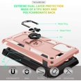 thumbnail image 4 of Compatible for Samsung Galaxy A51 5G Case (Not Fit Galaxy A51)with HD Screen Protector,  Military-Grade Shockproof Protective with Magnetic Kickstand Ring Phone Case for Samsung A51 5G,Rose Gold, 4 of 8