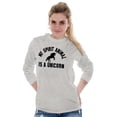 thumbnail image 4 of My Spirit Animal is a Unicorn Women Plus Size Long Sleeve Graphic Tee Brisco Brands 3X, 4 of 5