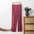 thumbnail image 2 of GigrtiJin Plus Size Pajamas Pants for Womens Bow Print High Waisted Pajamas Pants Loose Lounge Pajamas Pants with Pockets XL-5XL, 2 of 5
