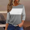 thumbnail image 2 of Womens Summer Tops Short Sleeve Shirts V Neck Tshirts Loose Casual Tunic Blouses Criss Cross Tees, 2 of 4