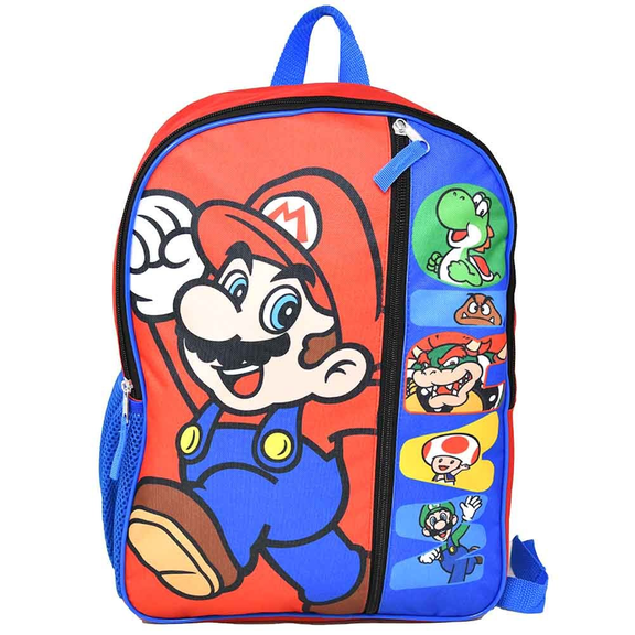 Super Mario Brothers 16" Backpack for boys and girls ages 3 