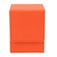 thumbnail image 1 of Magnetic Card Box Holds 100 Cards, PU Leather Card Holder Game Card Storage Case Box with Magnet Closure for Tables, Desks, Shelves, 1 of 7