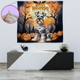 thumbnail image 4 of Mummy Schnauzer Happy Halloween with Pumpkins Bats Spooky Fun Tapestry Miniature Schnauzer Dog Lover Wall Hanging Backdrop Home Decor - 00019, 4 of 5