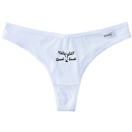 

ZHUASHUM Women Silk Low Waist Through Brief Underwear Thong