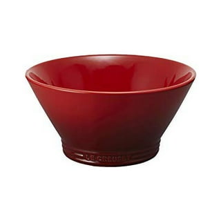 Le Creuset Stoneware Set of 2 Condiment Dish and Spoon Set,  Cherry: Condiment Pots: Condiment Pots