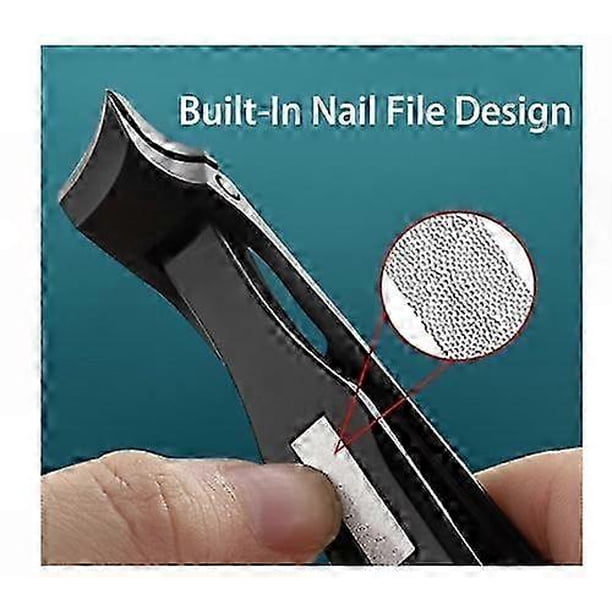 Angled Head Nail Clippers with Enhanced Grip, Professional Nail Trimmer for Precise Cutting