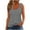 #Solid Color-Gray, variant on Jewelreauty Womens Notched Neck Casual Tank Tops Summer Sleeveless Loose Shirts Basic Tunic Blouse Tee (L, Hot Pink)
